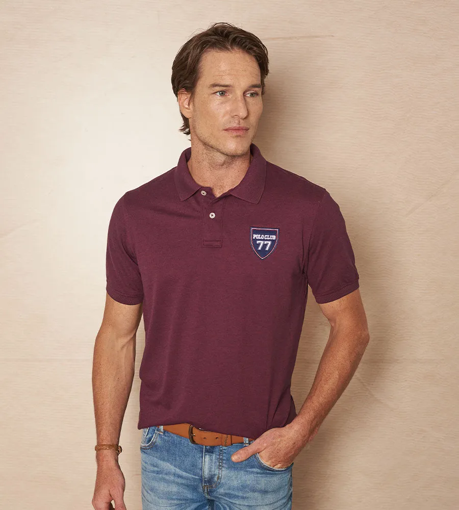 Polo Fondo Entero Rojo Vino Ref. 101050124