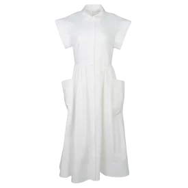 Poplin Midi Dress
