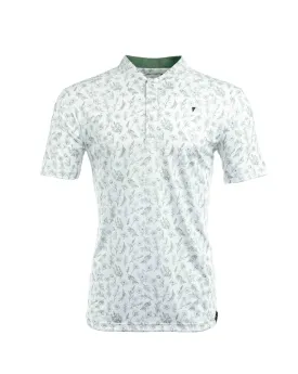 Primo Blade Collar Polo - Sage Floral