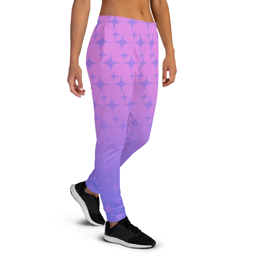 Purple Ghost Sparkle Joggers (Women's XS-3XL)