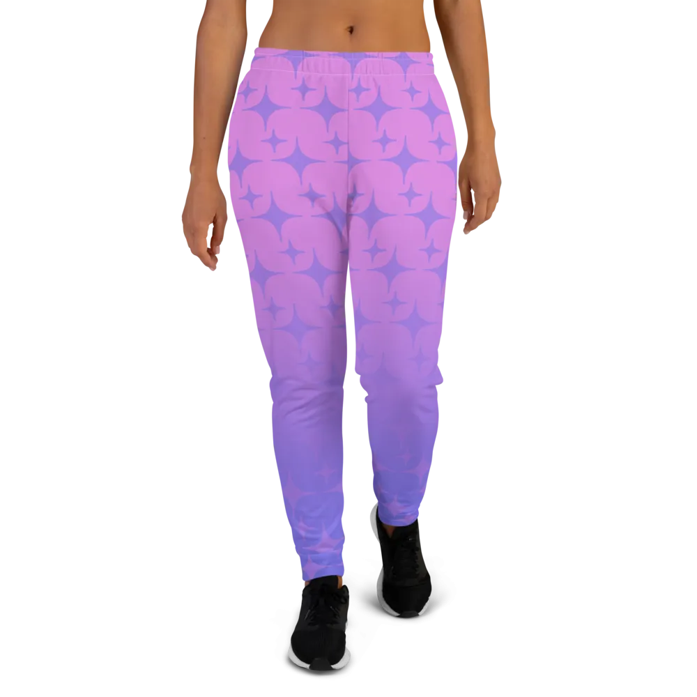Purple Ghost Sparkle Joggers (Women's XS-3XL)