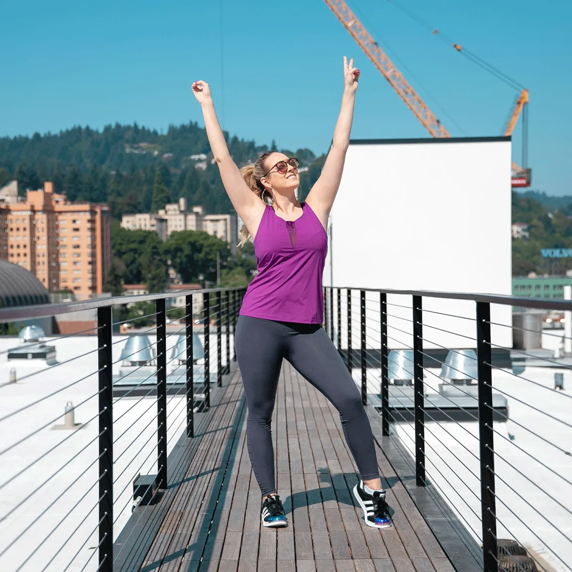 Purple Windows Activewear Tank