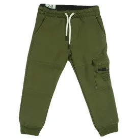 REDTAG Boy's Dark Green Active Pants