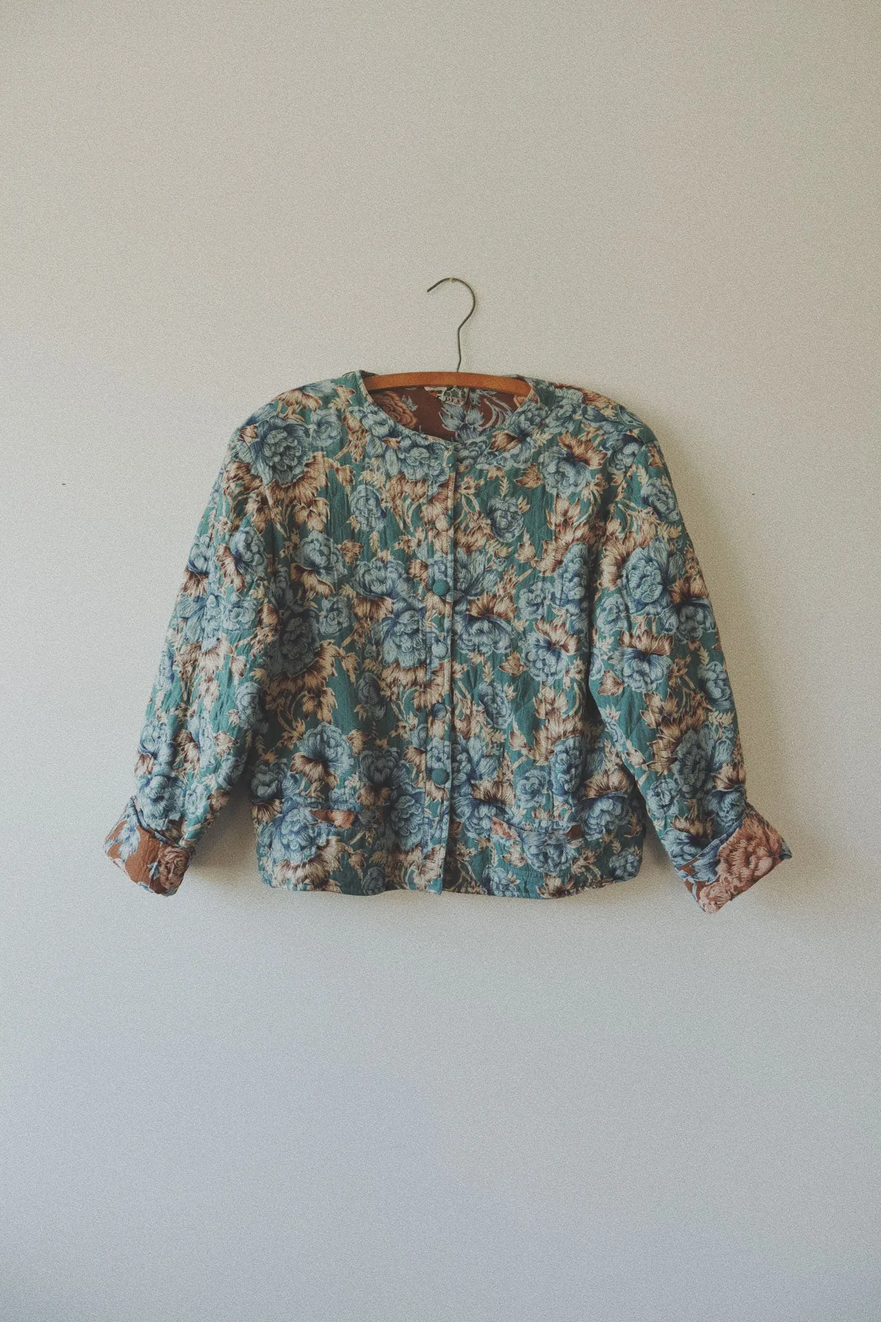 Reversible Floral Quilted Coat