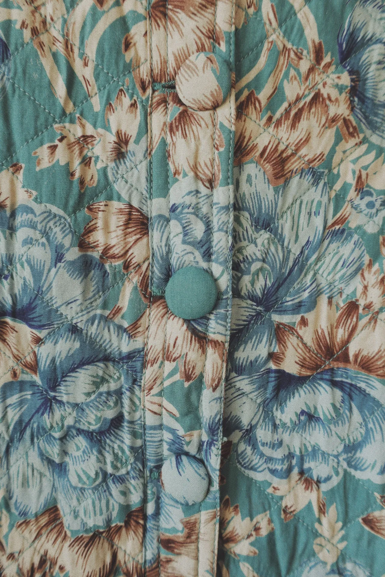 Reversible Floral Quilted Coat