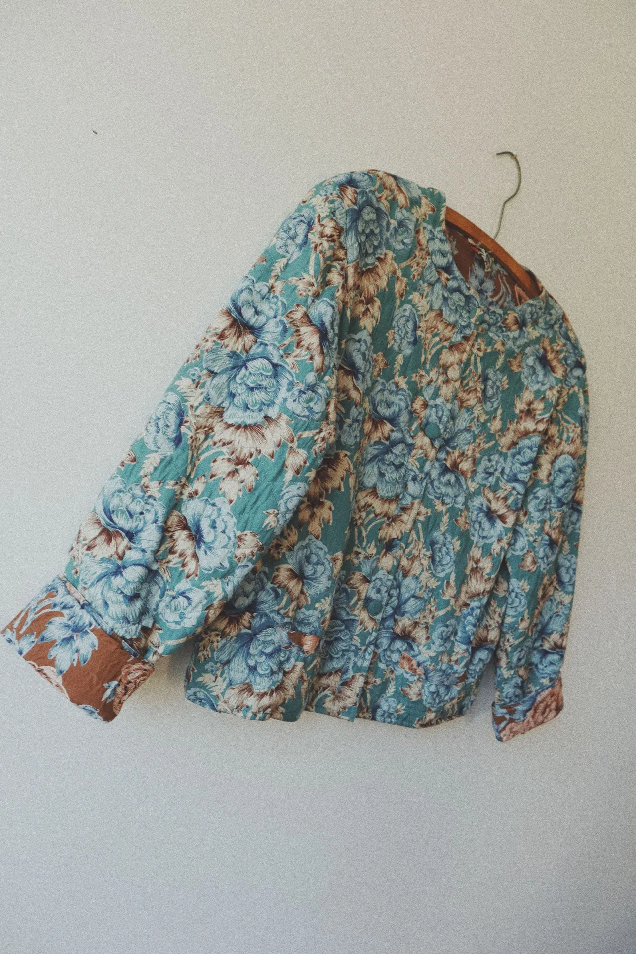 Reversible Floral Quilted Coat