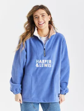 Robin 1/4 Zip Fleece Pale Airforce