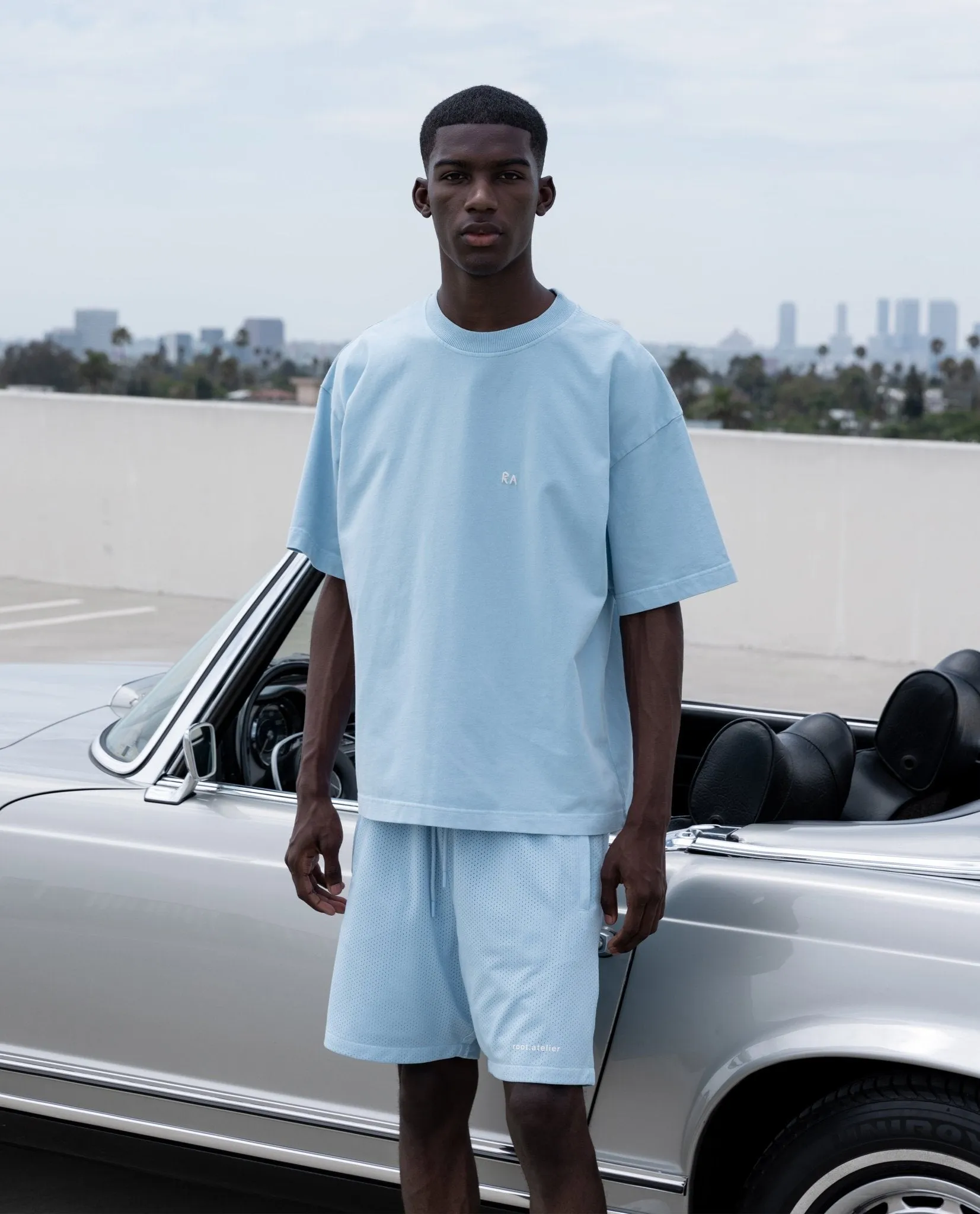 Root Mood Sky Mesh Shorts