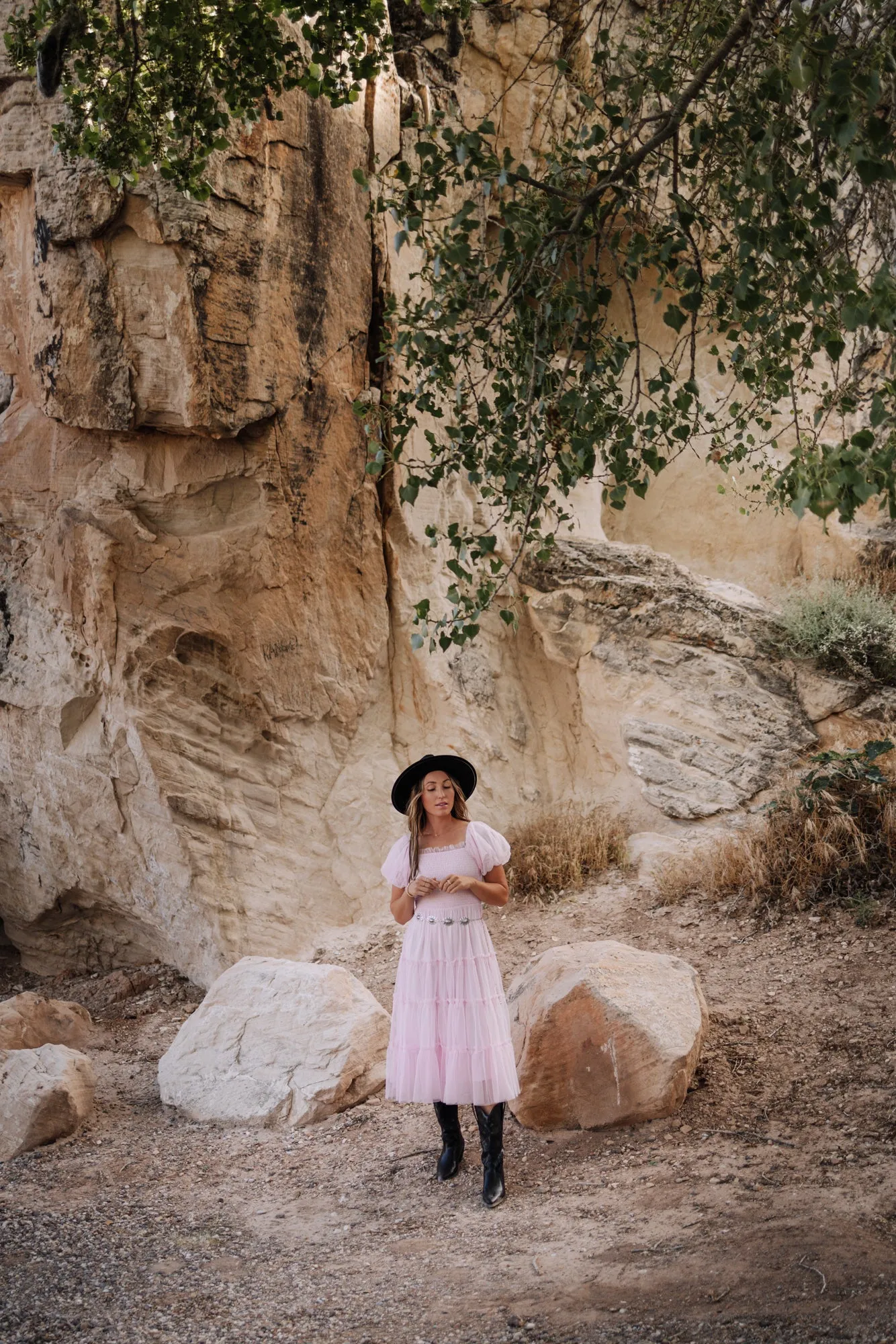 Rosa Pink Midi Dress