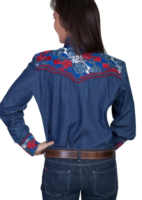 Scully Denim Western Shirt