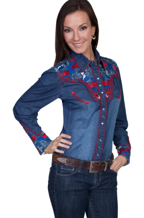 Scully Denim Western Shirt
