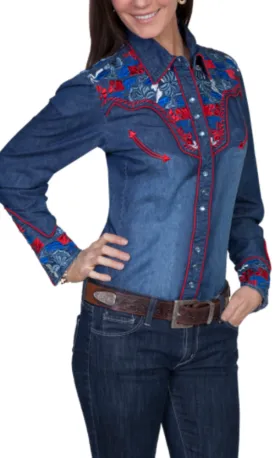 Scully Denim Western Shirt