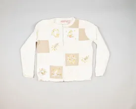 Silver And Gold Deco-Medium Christmas Sweater