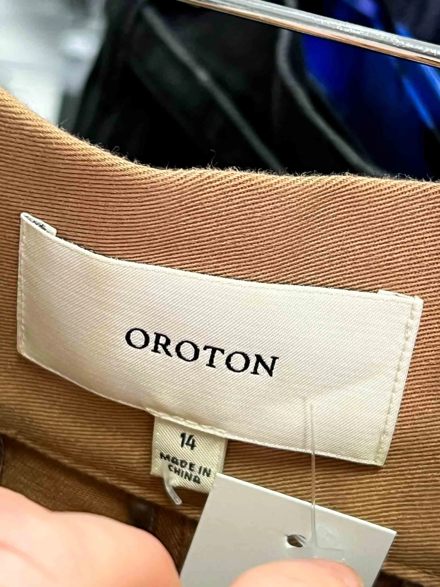 Size 14 - Oroton Terracotta Tab Detail Pants