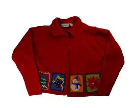 Stitched Blocks-Large Christmas Sweater