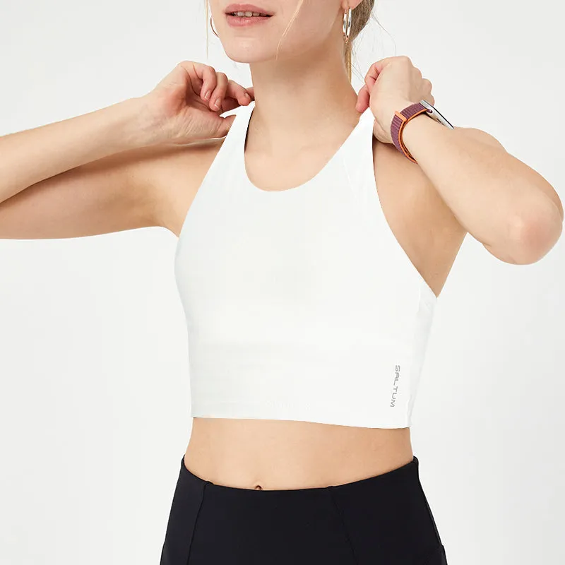 Strappy Cross Back Longline Tank Top