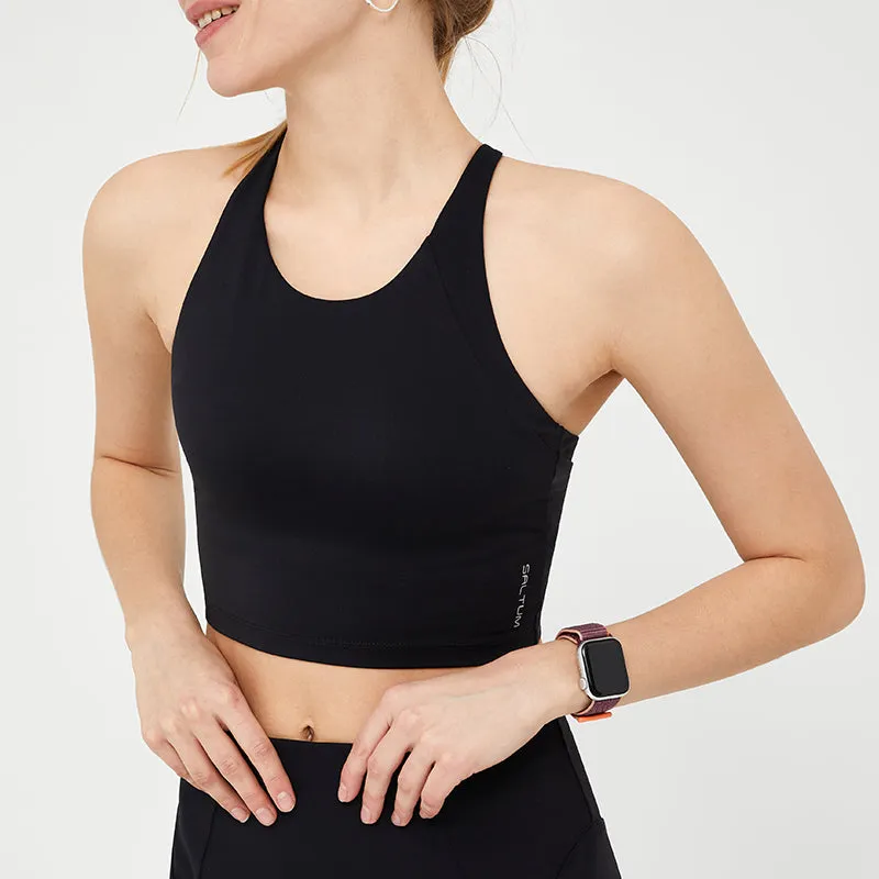 Strappy Cross Back Longline Tank Top