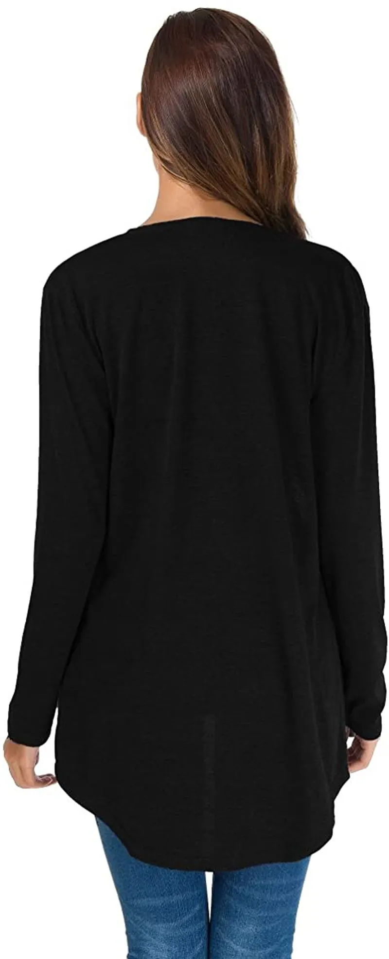 TownCat Cardigans for Women Loose Casual Long Sleeved Open Front Breathable Cardigans with Pockets
