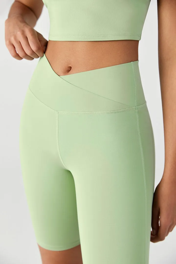 V-shaped Sports Bra and Shorts Set