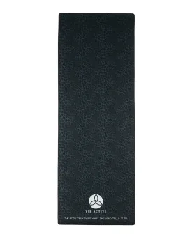 Vie Active Black Leopard Yoga Mat