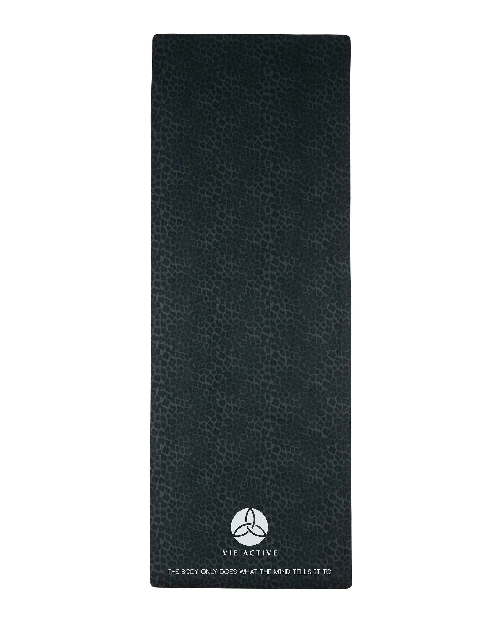 Vie Active Black Leopard Yoga Mat