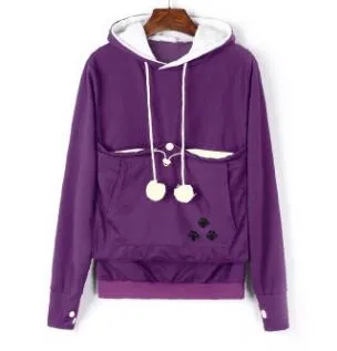 Warm Hoodies with Pet Cuddle Pouch