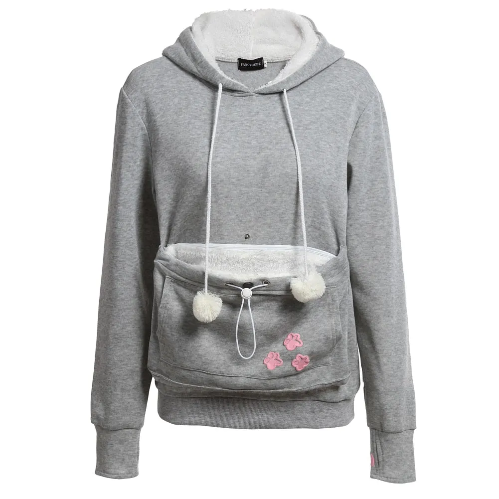 Warm Hoodies with Pet Cuddle Pouch
