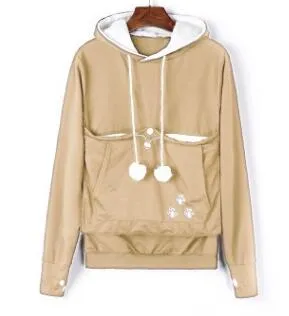 Warm Hoodies with Pet Cuddle Pouch