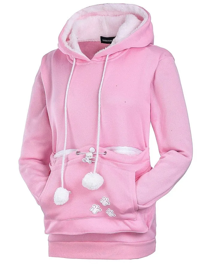 Warm Hoodies with Pet Cuddle Pouch