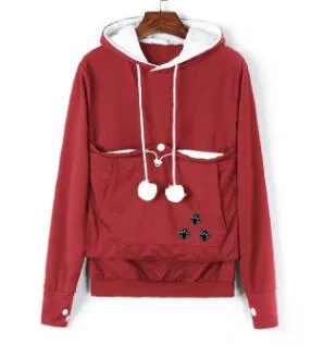 Warm Hoodies with Pet Cuddle Pouch