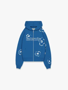 ZIP HOODIE TOO MANY THOUGHTS - DARKBLUE