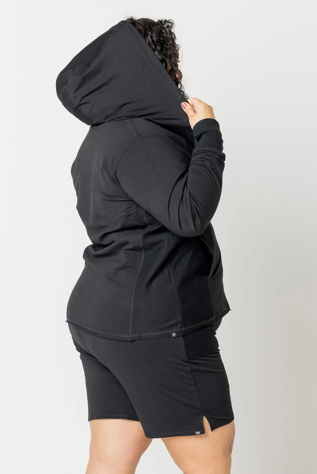 Zip Up Thumbhole Hoodie